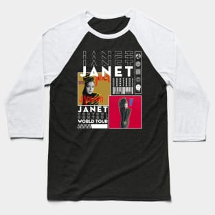 Janet Jackson Vintage Tour Concert Baseball T-Shirt